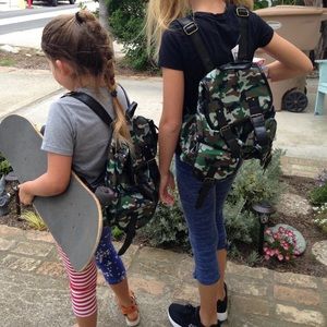 Green Camouflage Backpack